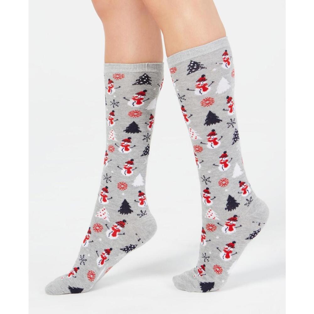 Charter Club Womens Snowman Knee High Socks One Size